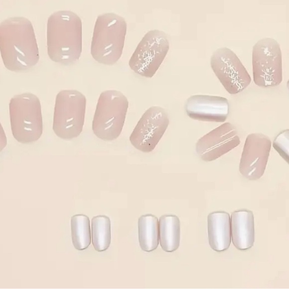 Pinkish Clear Press On Nails 24pcs - Picture 7 of 7